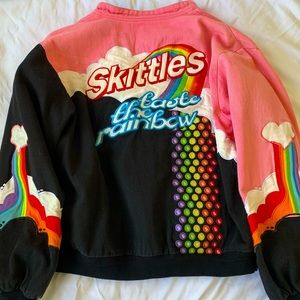 Skittles rainbow embroidered jacket